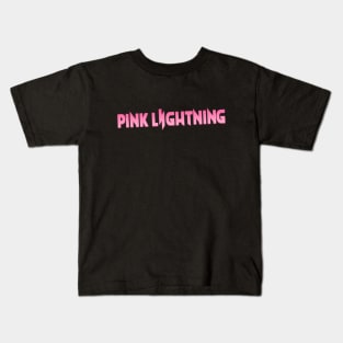 Pink Lightning Logo Kids T-Shirt
